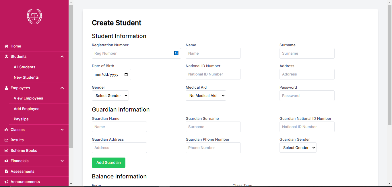 School Management System